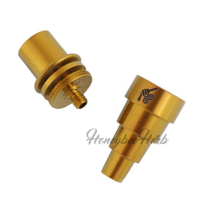 Honeybee Herb Titanium 6-in-1 Original Enail Dab Nail Universal 6-in-1 Connection Enail Coil Size - 16mm & 20mm Grade 2 Titanium Compatible with Male & Female Joints Fits 10mm, 14mm, 18mm Joints Compatible with Most 25mm Carb Caps 