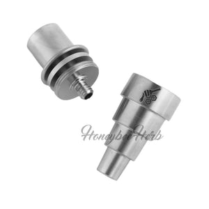 Honeybee Herb Titanium 6-in-1 Original Enail Dab Nail Universal 6-in-1 Connection Enail Coil Size - 16mm & 20mm Grade 2 Titanium Compatible with Male & Female Joints Fits 10mm, 14mm, 18mm Joints Compatible with Most 25mm Carb Caps 